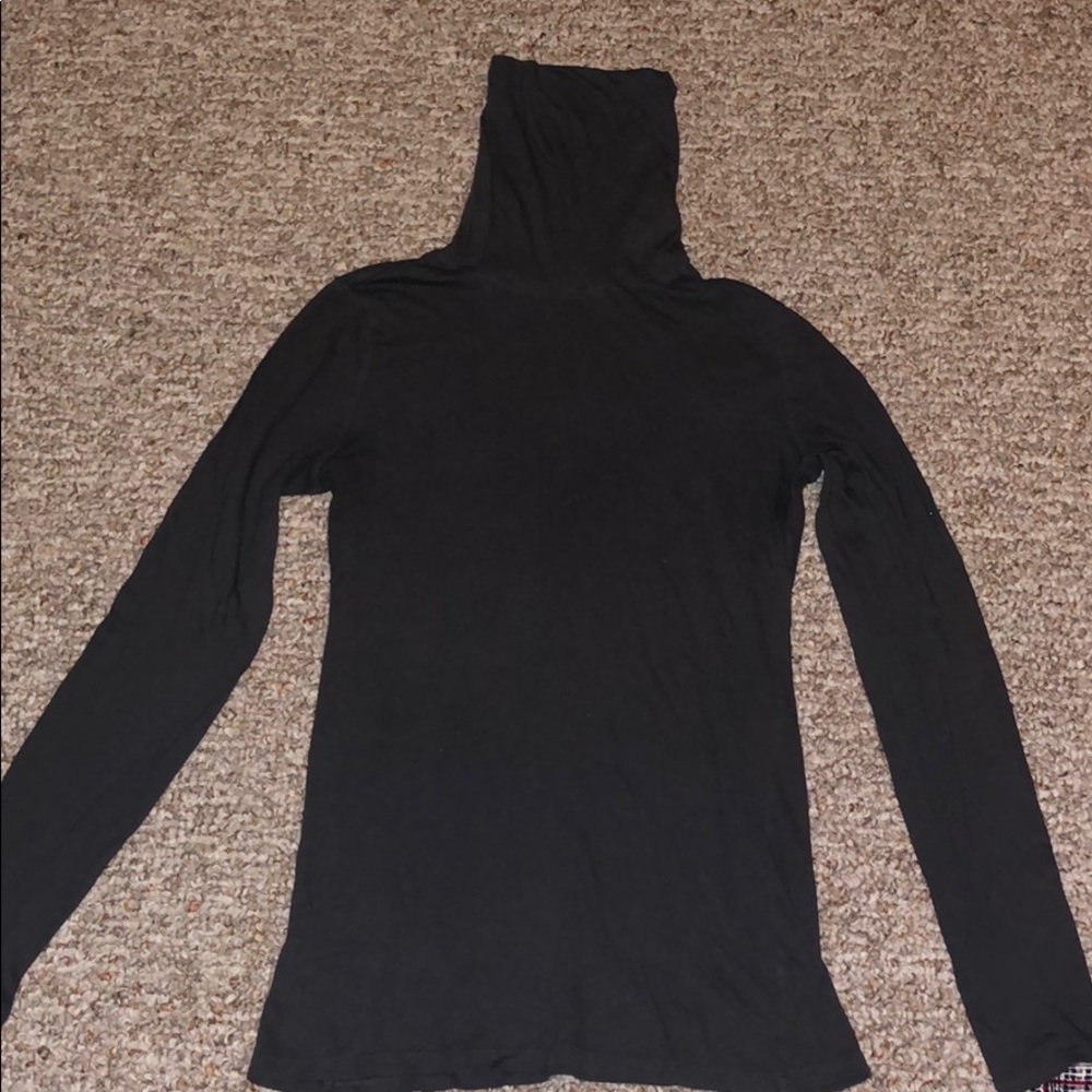 Dark grey turtleneck